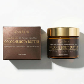 Roseblem jar inside travel pouch emphasizing portability and on-the-go grooming