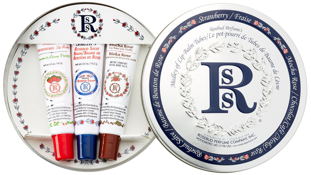 Rosebud Perfume tube cap detail highlighting secure closure to prevent leaks and keep balm hygienic