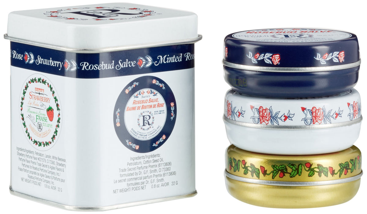 ROSEBUD SALVE lip balm inside a bag for on-the-go moisturizing benefit
