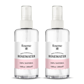 Rosense front packaging glass bottle showing label and clean presentation for purity