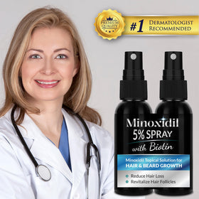 Woman applying Rosever to scalp illustrating targeted application and convenience