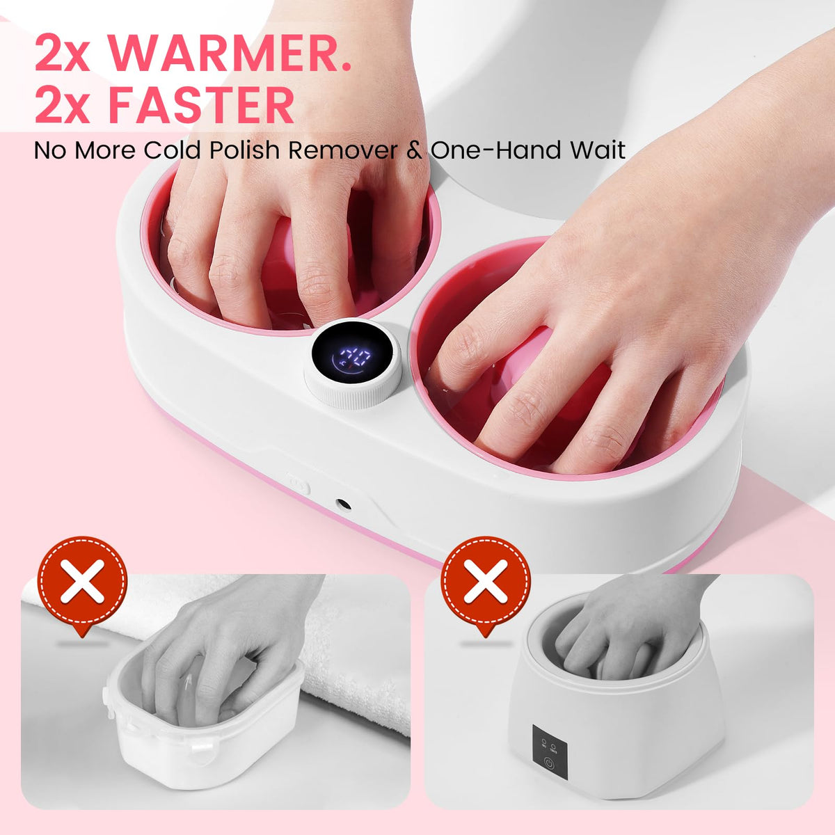 Rosiour heating acetone liquid inside bowl to shorten soak times safely