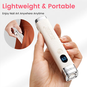 Rosiour charging port and battery showing 800mAh power for cordless freedom