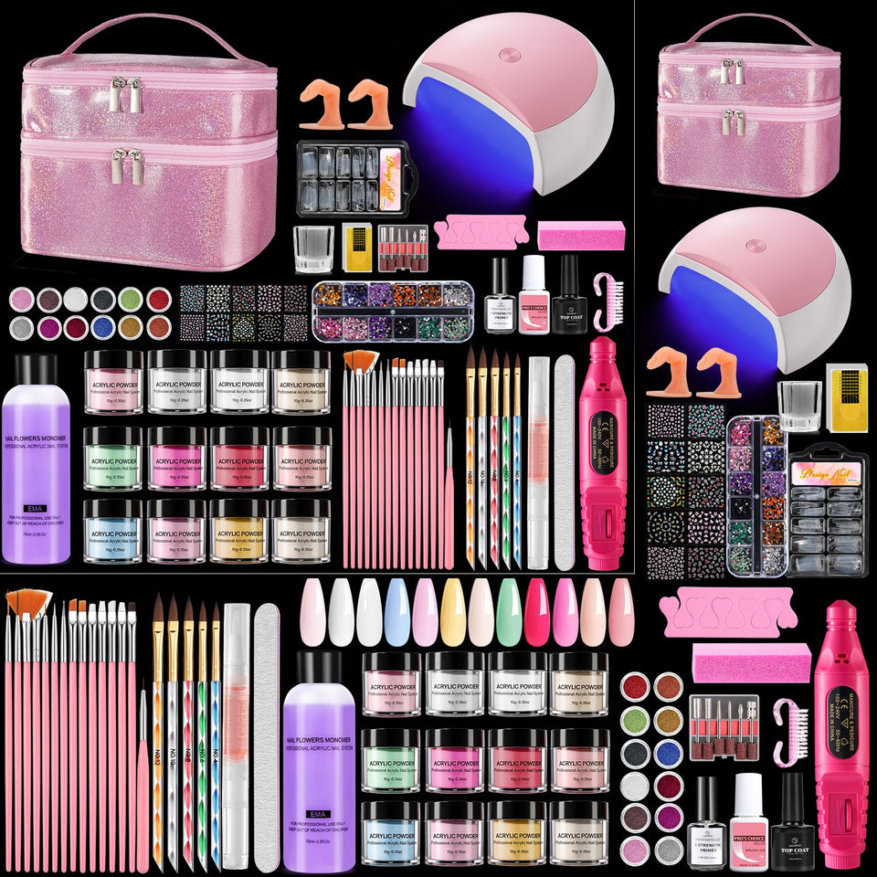 Rosiour kit front packaging in cosmetic bag, organized and travel-ready