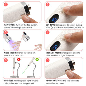Rosiour lifestyle travel use showing portable lamp in a bag for salon-on-the-go
