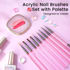 Rosiour sticker sheets and mixing palette, helping precision French tips and custom blends