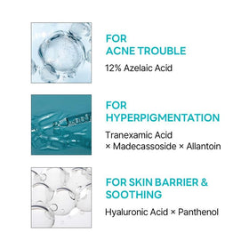 ROUND LAB label view listing azelaic acid and beta-glucan benefits