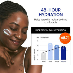 ROUND LAB applied to face in morning routine illustrating daytime layering under SPF