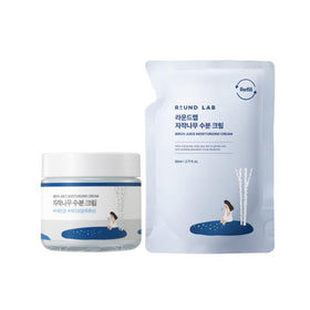 ROUND LAB front packaging showing the moisturizing cream for easy identification and value