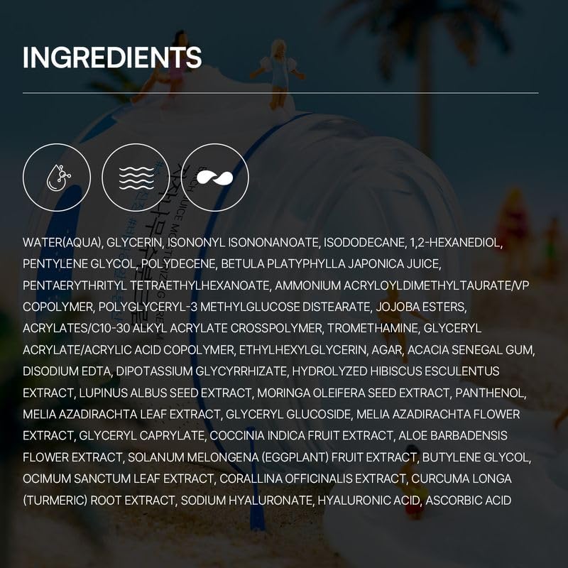 ROUND LAB product label close-up highlighting key ingredient list and benefits