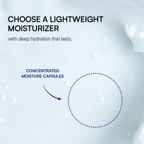 ROUND LAB moisture capsule close-up showing hydration burst for instant plumpness