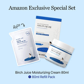 ROUND LAB open jar revealing lightweight cream texture that absorbs quickly