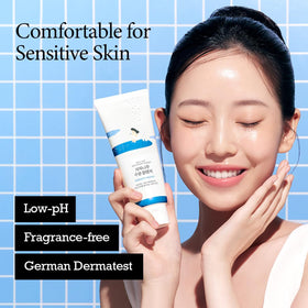 ROUND LAB cleanser paired with moisturizing cream for layered hydration