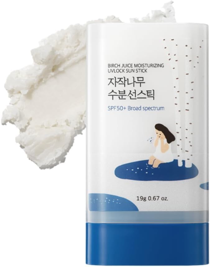 ROUND LAB sun stick front packaging showing SPF 50+ protection