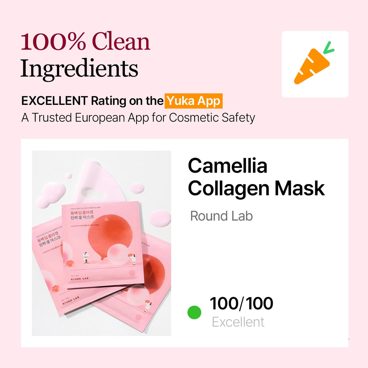 ROUND LAB mask worn by model showing snug fit and no slipping during use