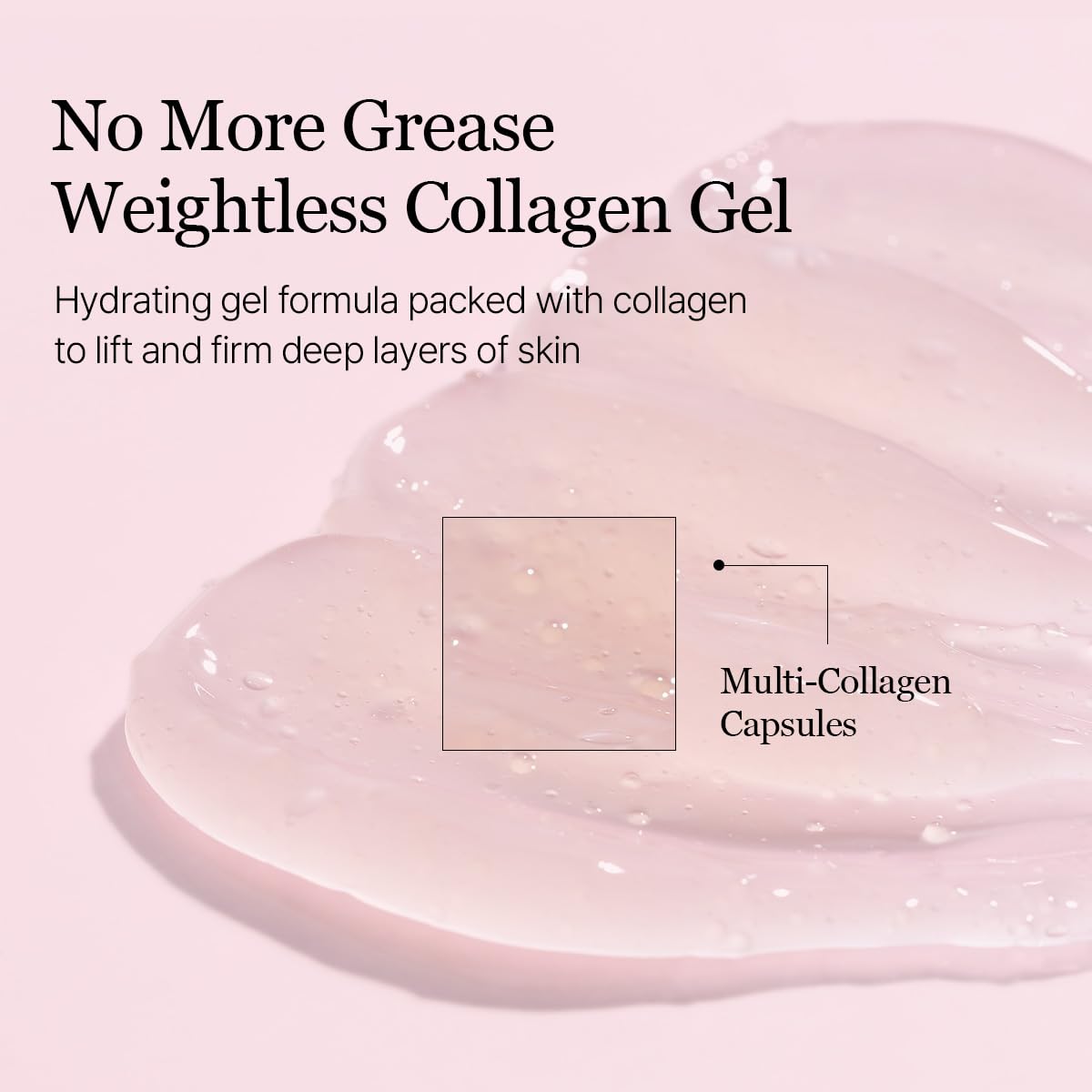 ROUND LAB close-up of ingredients label highlighting multi-collagen formula benefits