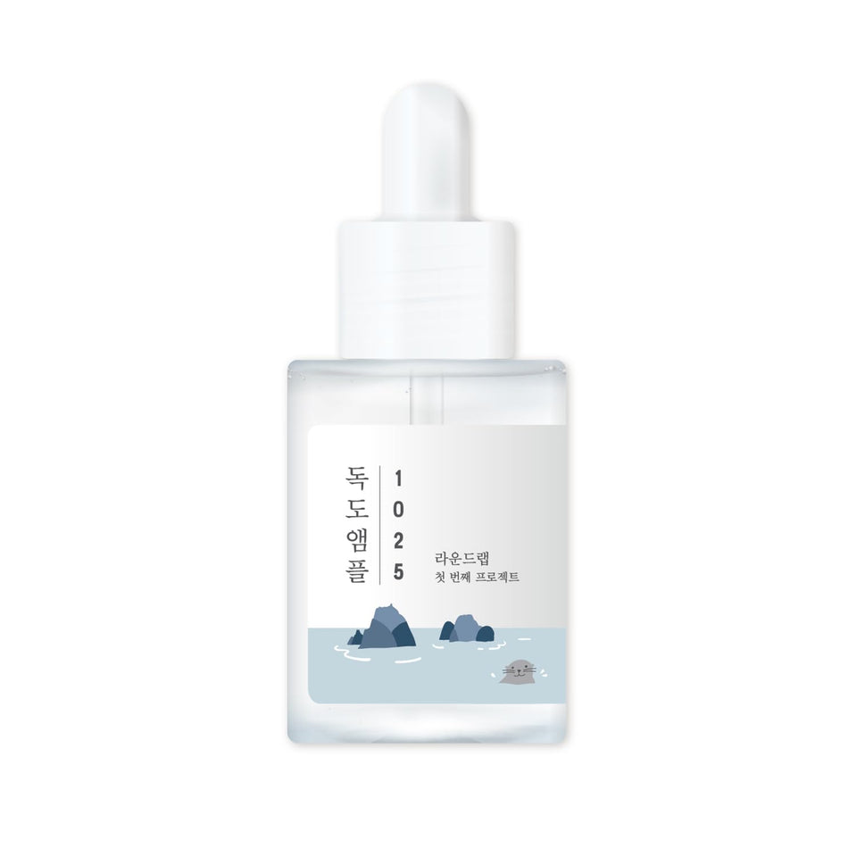 ROUND LAB ampule front bottle showing clean packaging and product benefit