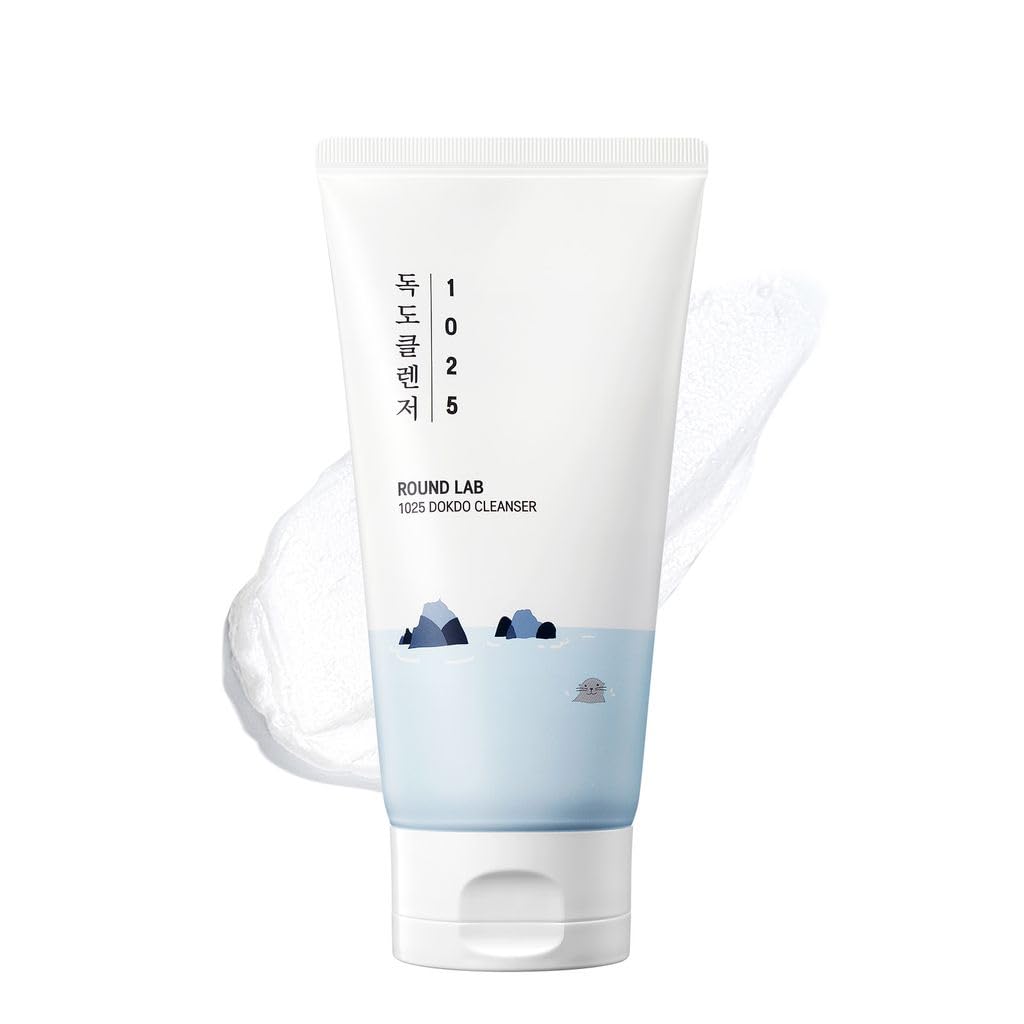 ROUND LAB Dokdo Cleanser front packaging showing bottle and label for easy identification and value