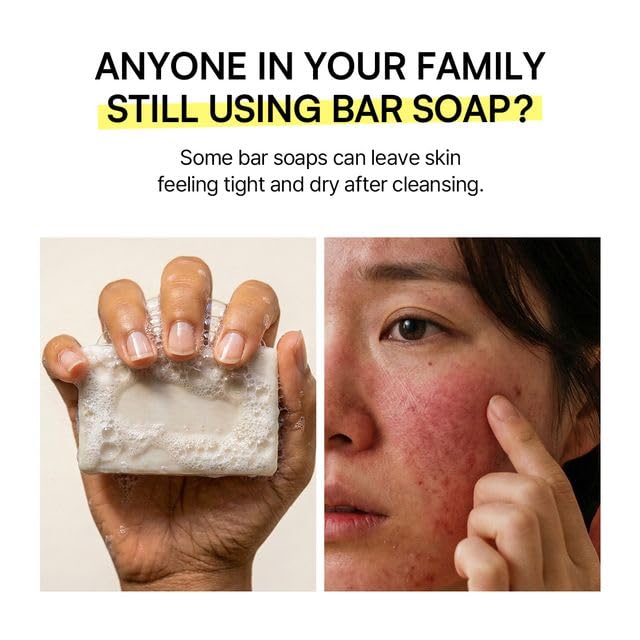 ROUND LAB Dokdo Cleanser rich foam texture demonstrating dense bubbles for effective cleansing