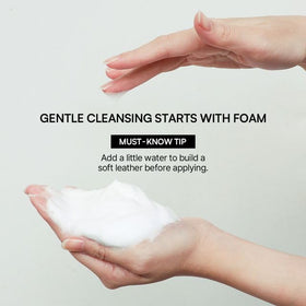 ROUND LAB Dokdo Cleanser size comparison in hand showing 10.14 oz volume for lasting use