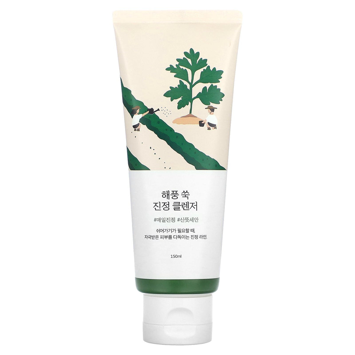 ROUND LAB cleanser front packaging showing product and benefits