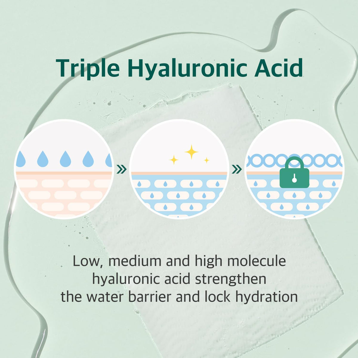 ROUND LAB opened mask showing essence pool for deep, long-lasting moisture