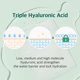 ROUND LAB opened mask showing essence pool for deep, long-lasting moisture