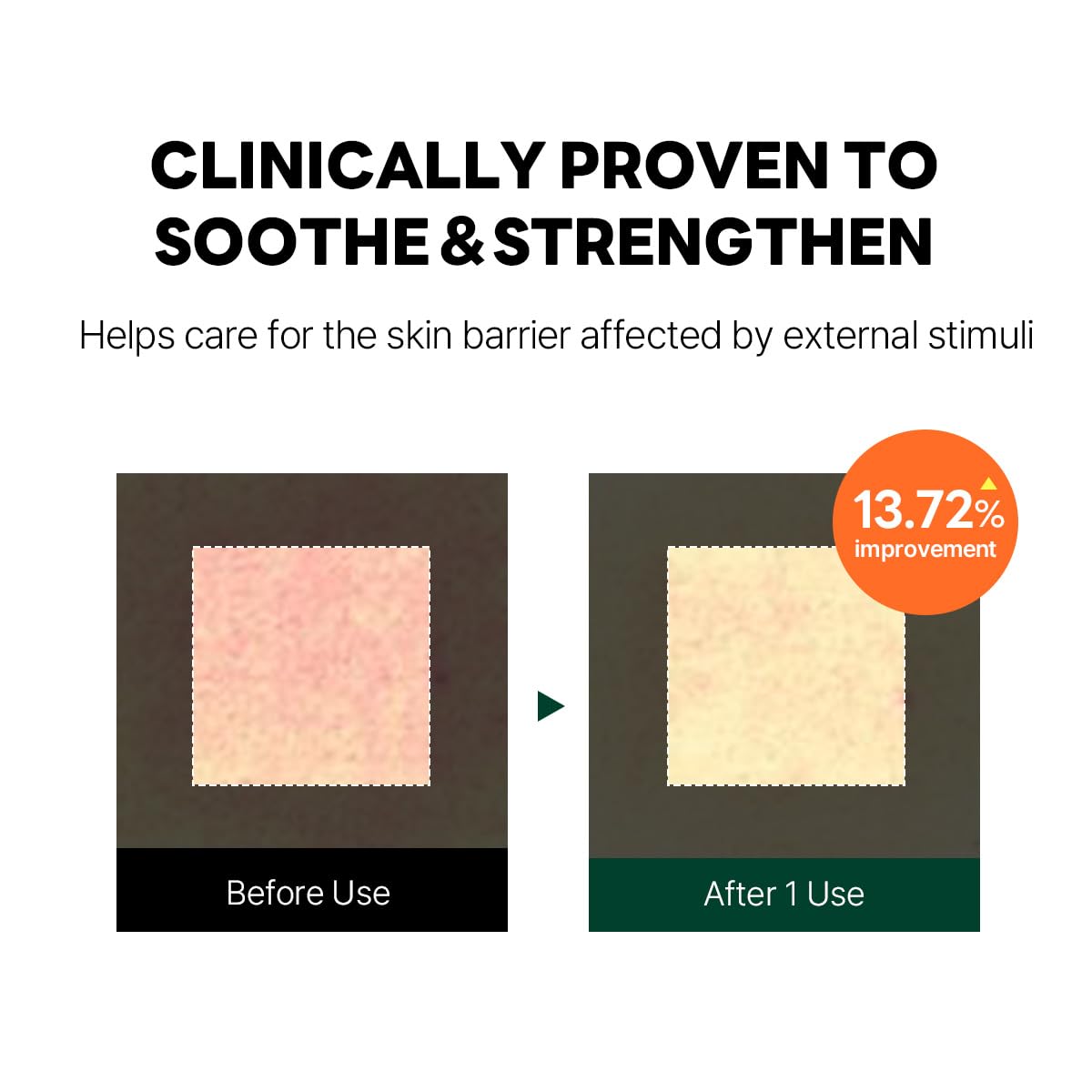 ROUND LAB jar on bathroom shelf as part of a calming skincare routine