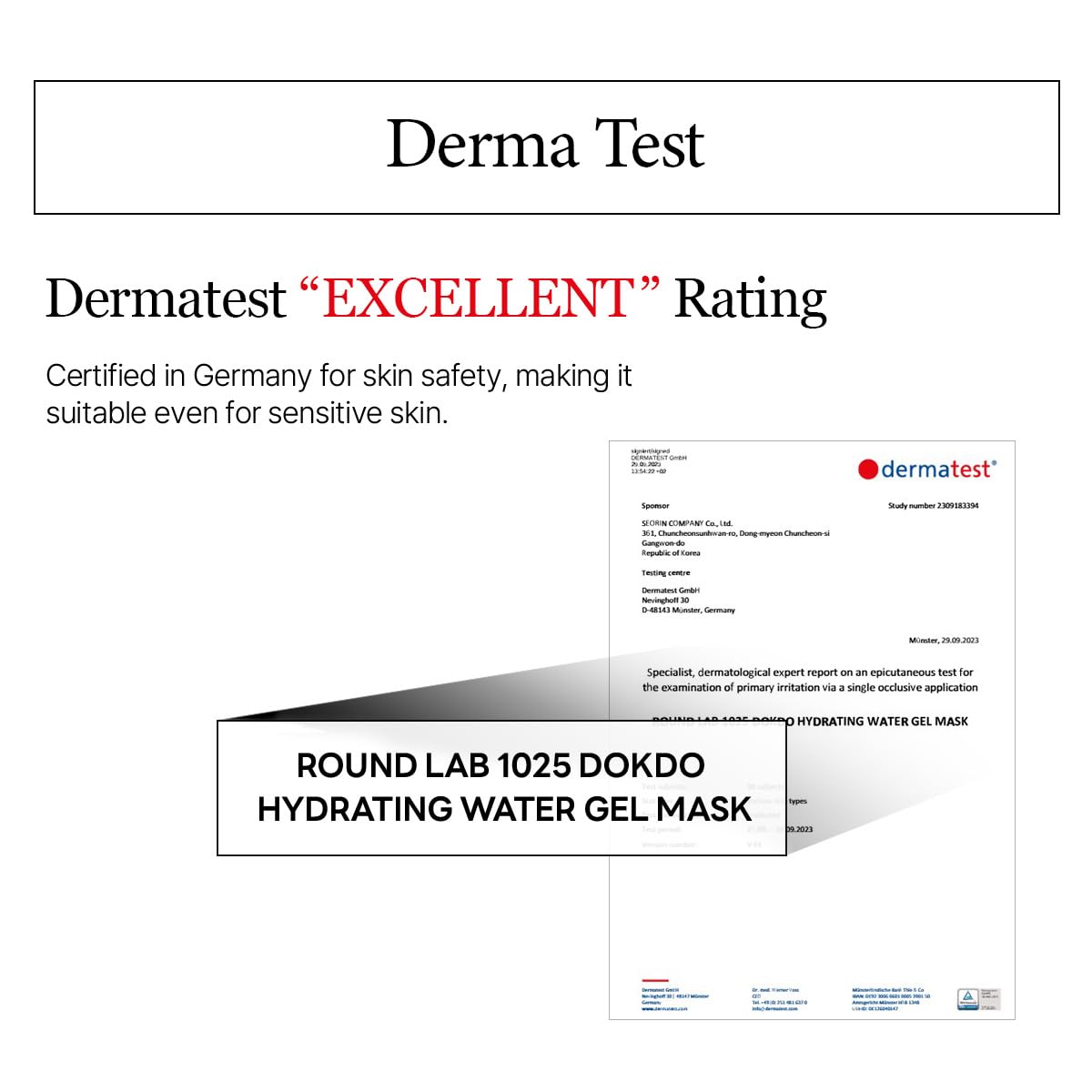 ROUND LAB single sheet saturated with essence ready to apply for quick skin replenishment