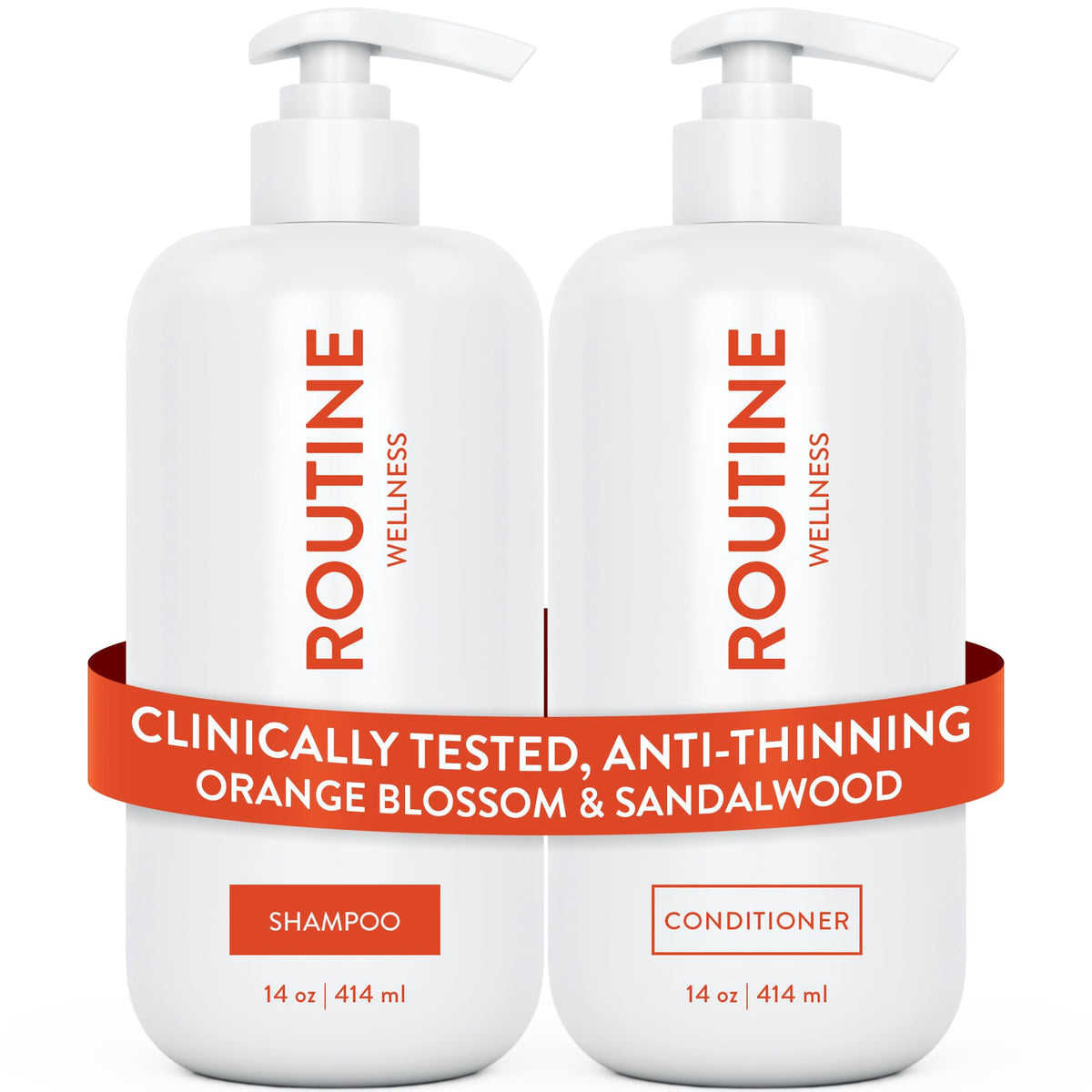 Routine Wellness front packaging showing both bottles and scent label for clear product ID and benefits