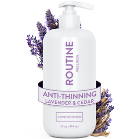 Routine Wellness front packaging showing 14oz bottle and label benefits