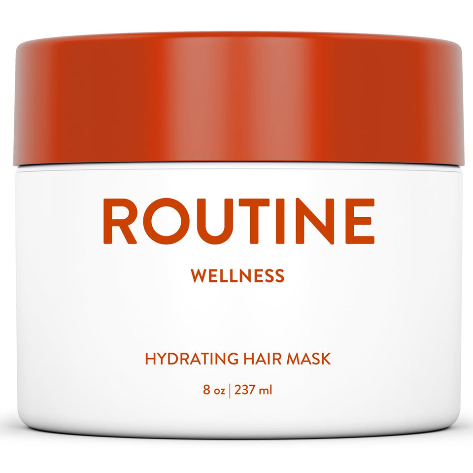 Routine Wellness front jar showing label and coconut vanilla scent, promotes hydration