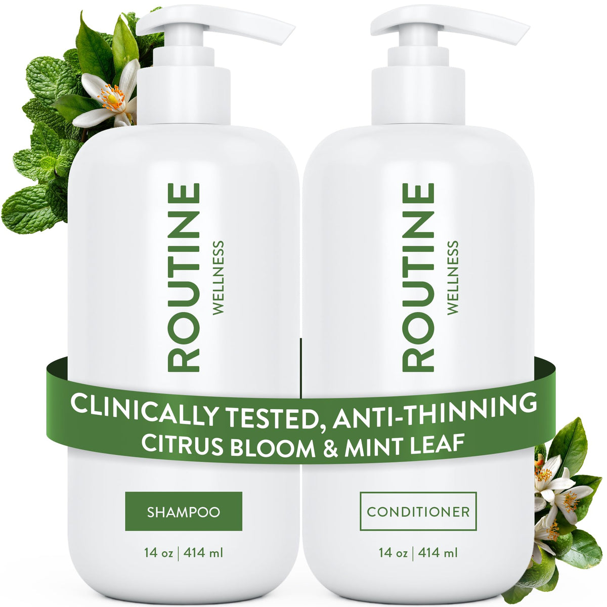 Routine Wellness front packaging duo showing set and benefits