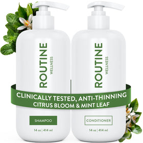 Routine Wellness front packaging duo showing set and benefits