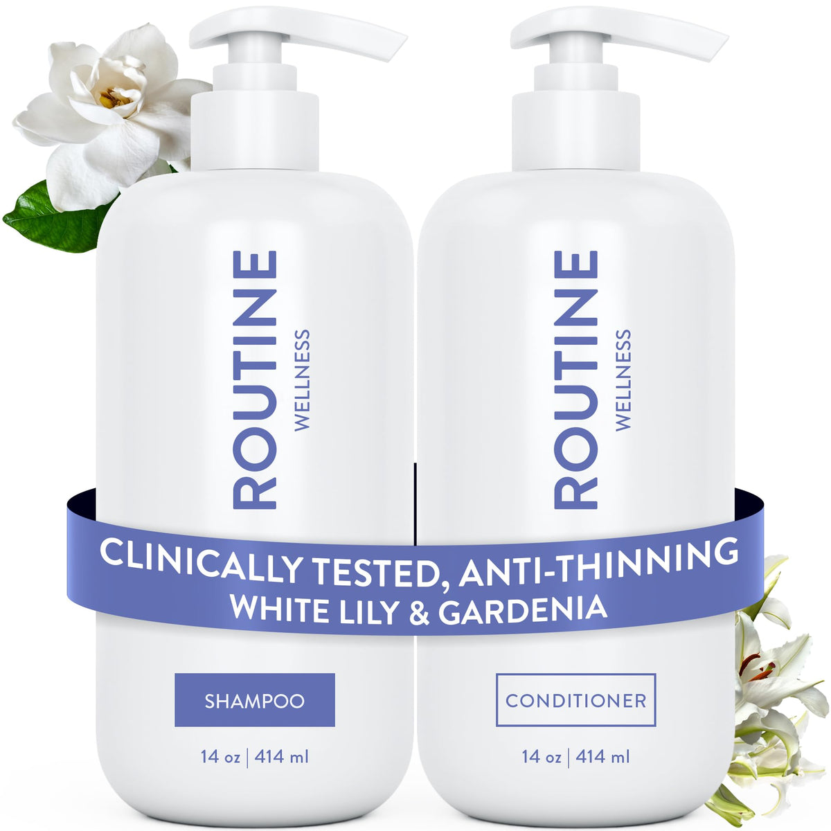 Routine Wellness set front packaging showing both bottles and scent