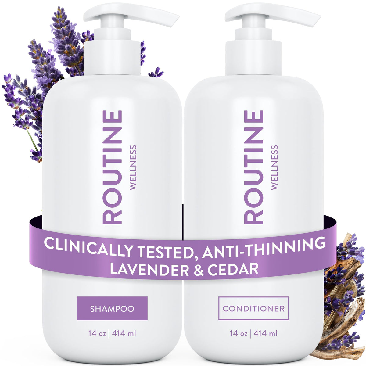 Routine Wellness front packaging showing both bottles and benefits
