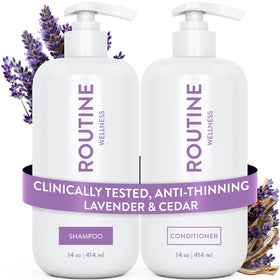 Routine Wellness front packaging showing both bottles and benefits