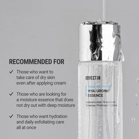 ROVECTIN essence being applied to hand demonstrating easy absorption