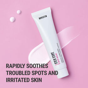 ROVECTIN hand applying balm to fingertip for easy spreadability