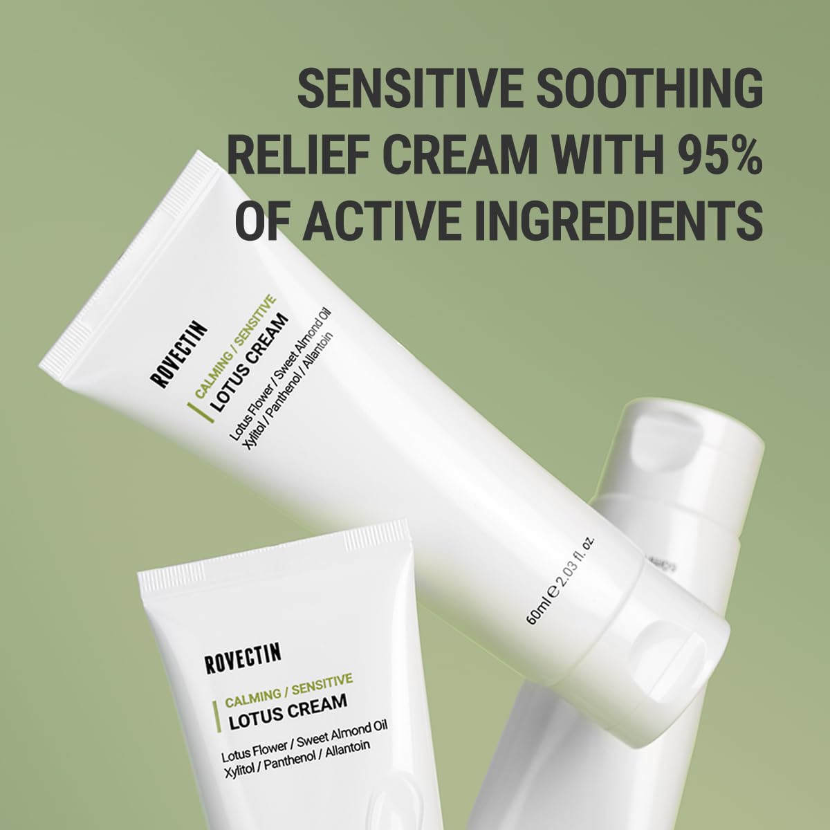 ROVECTIN cream being smoothed on hand for quick absorption benefit