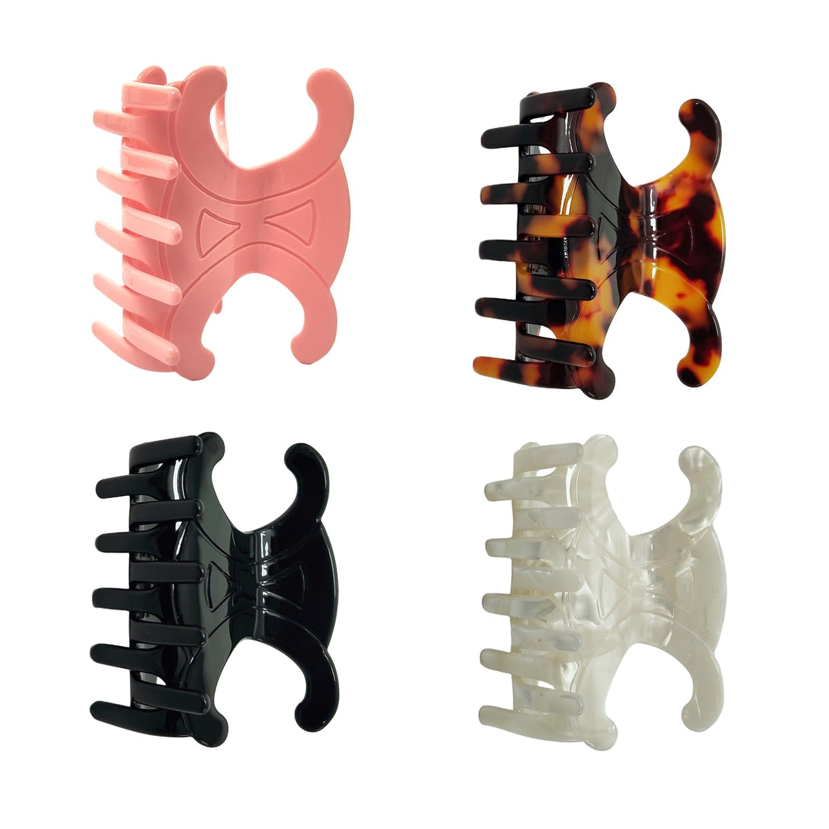 ROVLET front packaging showing four medium acetate clips and benefits
