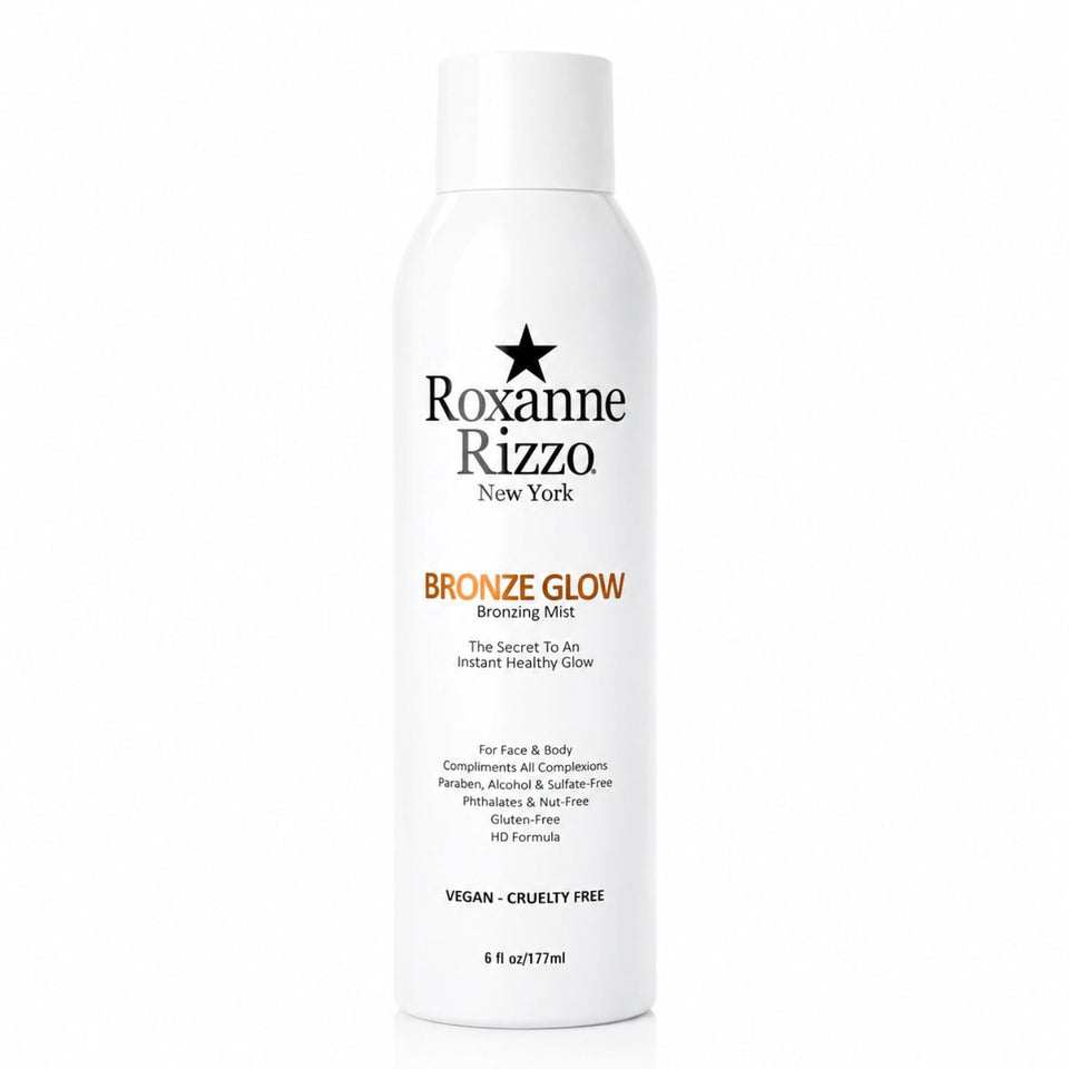 Roxanne Rizzo bottle front packaging showing product and label, conveys brand clarity