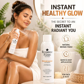 Roxanne Rizzo mist spraying closeup demonstrating fine, even application benefit