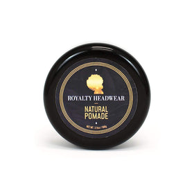 Royalty Headwear front jar showing branding and jar design, highlights strong hold