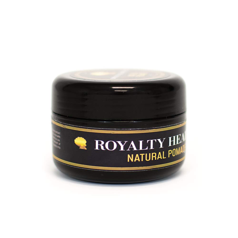 Royalty Headwear ingredients label detail showing natural oils and butters benefit