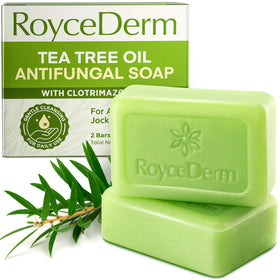 Roycederm front packaging showing medicated antifungal bar and benefits