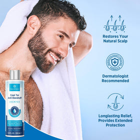 RoyceDerm bottle paired with herbs showing natural extracts and calming effect