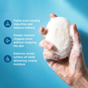 Roycederm close-up of sulfur texture highlighting gentle exfoliation benefits