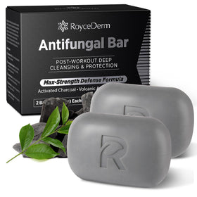 Roycederm front packaging showing medicated antifungal soap benefits