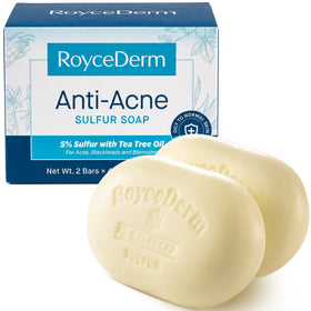 Roycederm front packaging showing two bars and clear formulation benefits